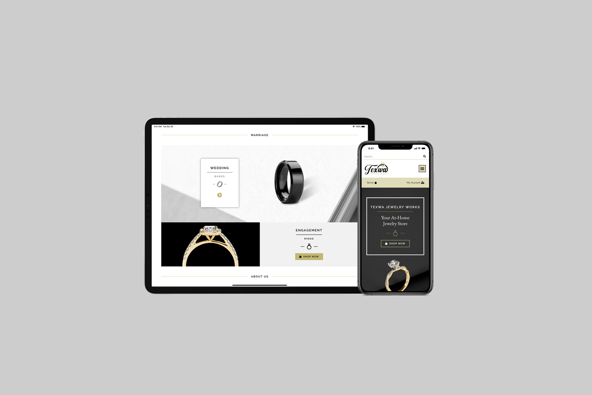 Jewelry eCommerce Website | Mobile Web Design and Development | E'finit Media San Antonio